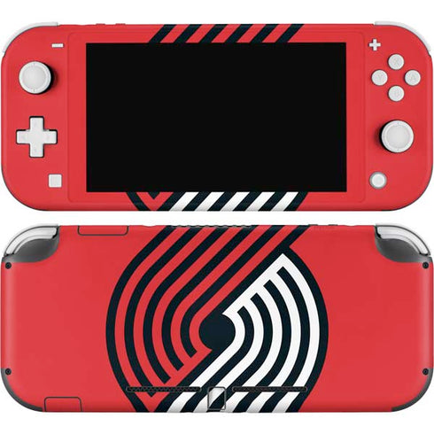 NBA Portland Trail Blazers Large Logo Nintendo Switch Lite Skin